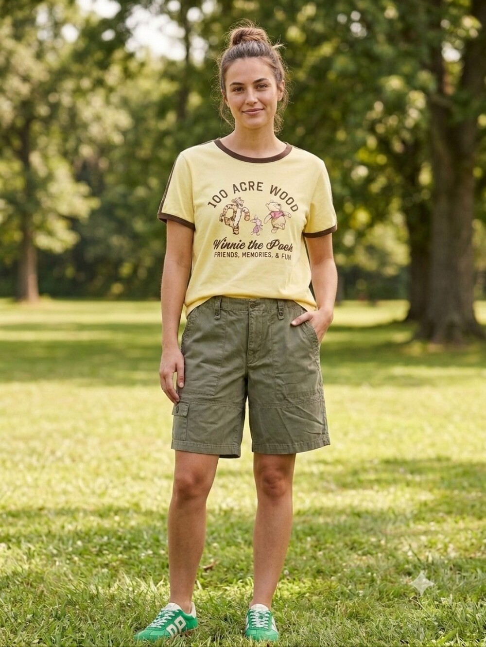 Steve Madden Green Low-Top Sneakers with Cream Accents - Picture 2 of 8